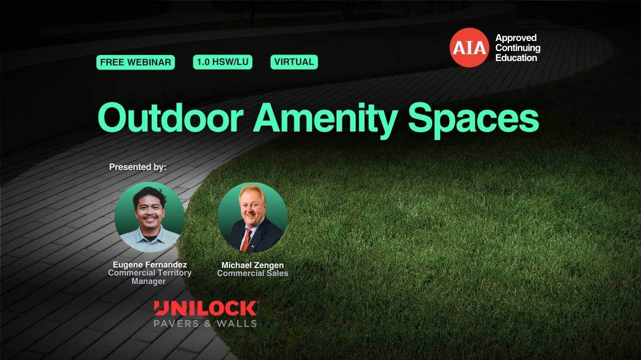 Outdoor Amenity Spaces webinar cover