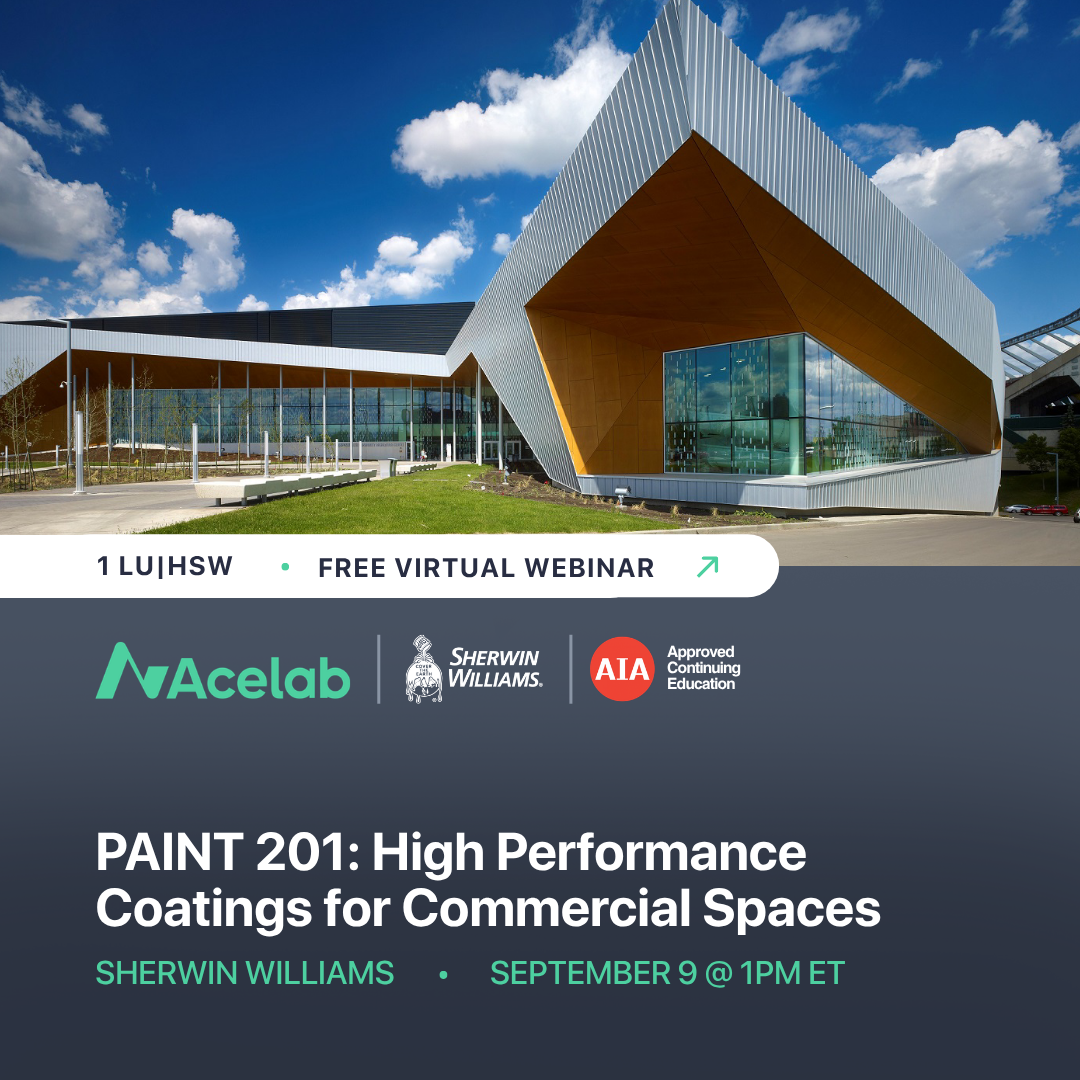 PAINT 201: High Performance Coatings for Commercial Spaces webinar cover