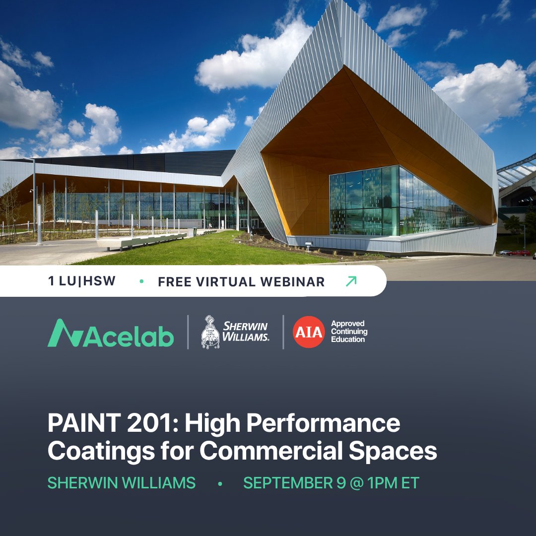 PAINT 201: High Performance Coatings for Commercial Spaces webinar cover