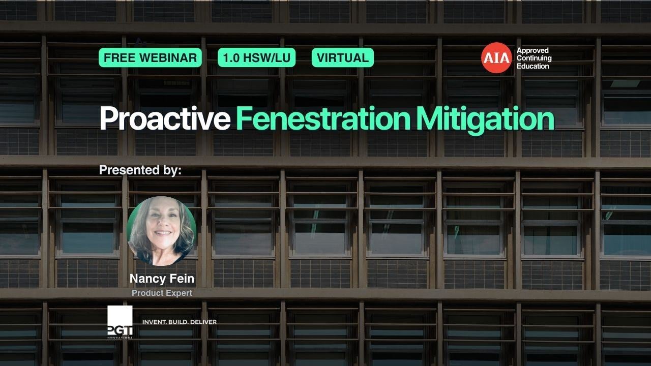 Proactive Fenestration Mitigation webinar cover