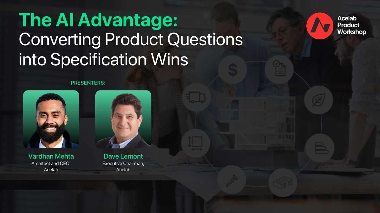 The AI Advantage: Converting Product Questions into Specification Wins webinar cover