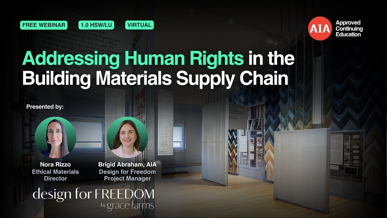 Addressing Human Rights in the Building Materials Supply Chain webinar cover