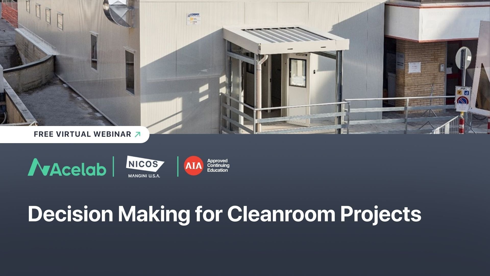 Decision Making for Cleanroom Projects webinar cover