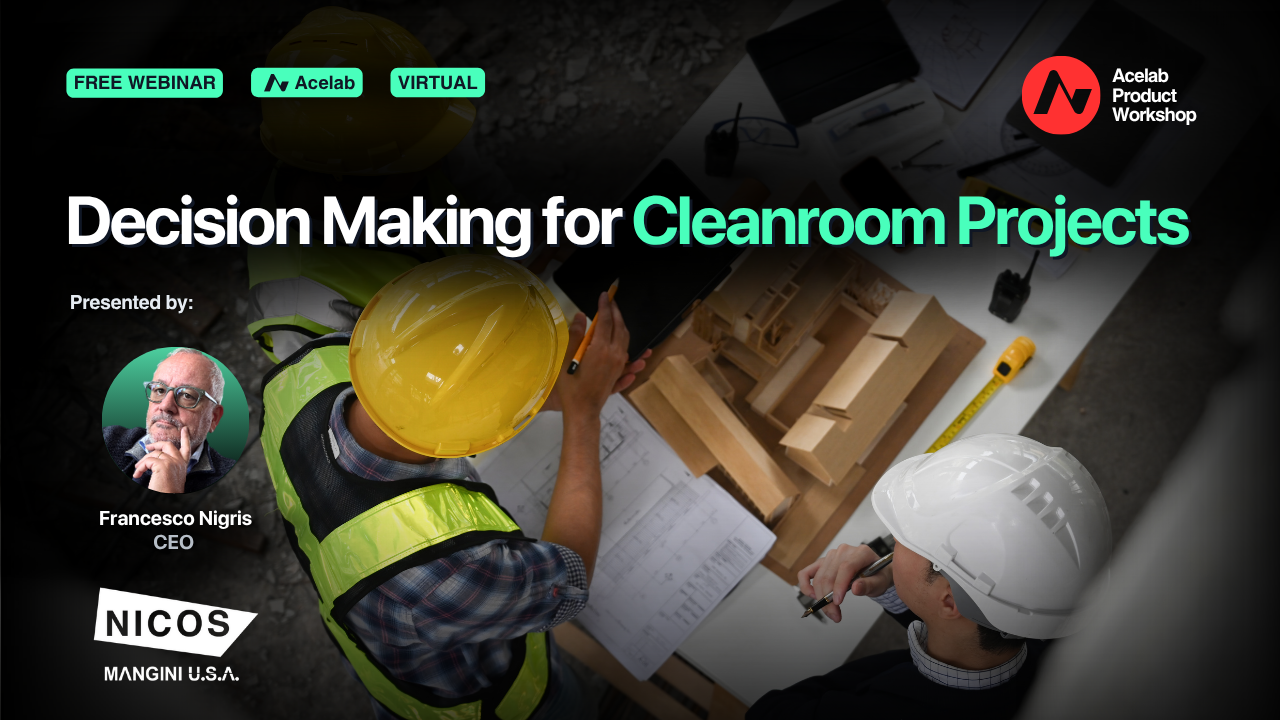 Decision Making for Cleanroom Projects webinar cover