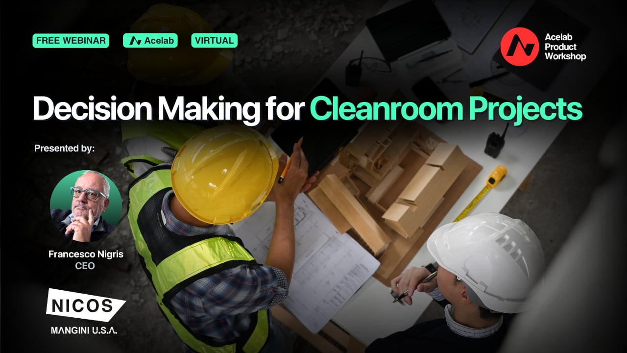 Decision Making for Cleanroom Projects webinar cover