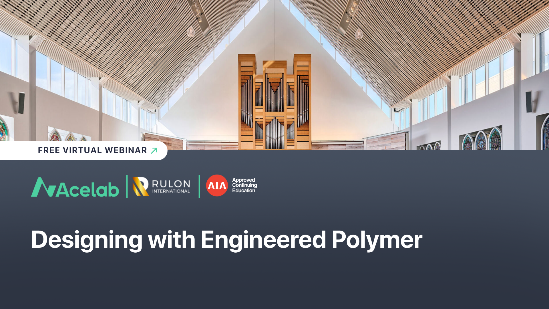 Designing with Engineered Polymer webinar cover