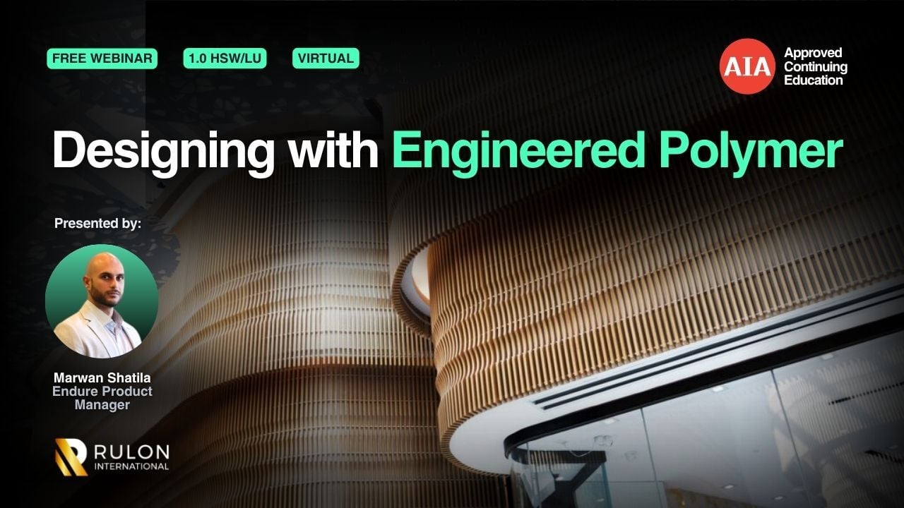 Designing with Engineered Polymer webinar cover