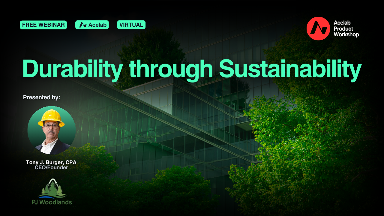 Durability through Sustainability webinar cover