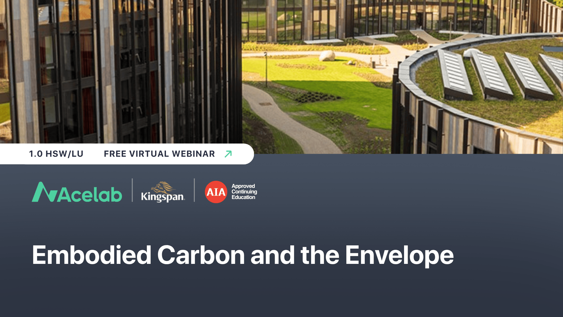 Embodied Carbon and the Envelope webinar cover