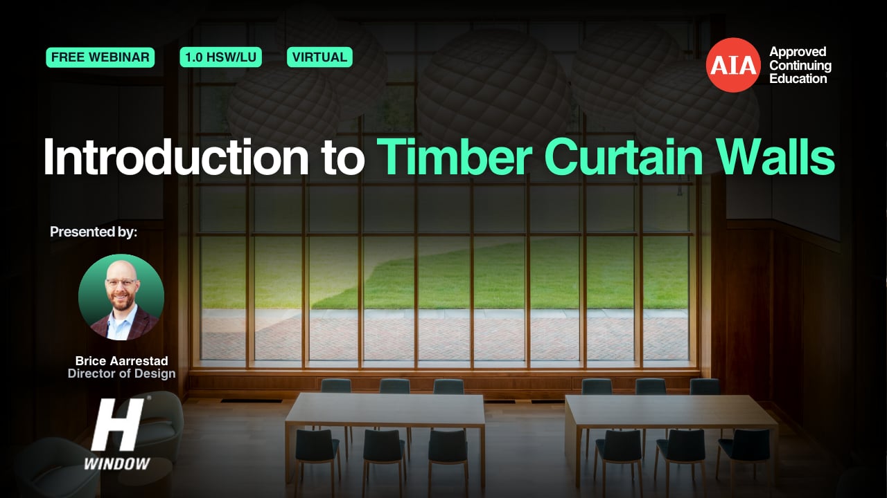 Introduction to Timber Curtain Walls webinar cover