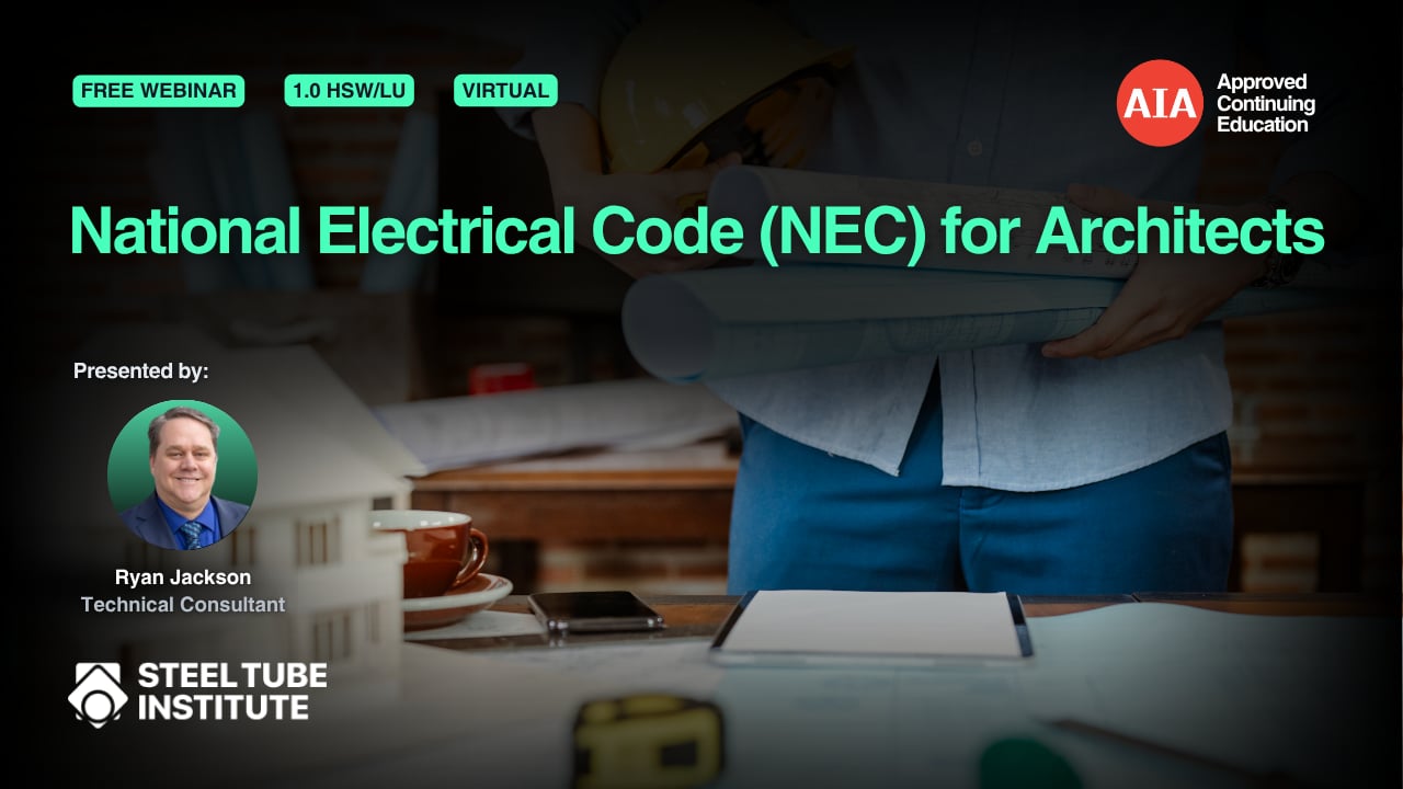 National Electrical Code (NEC) for Architects webinar cover