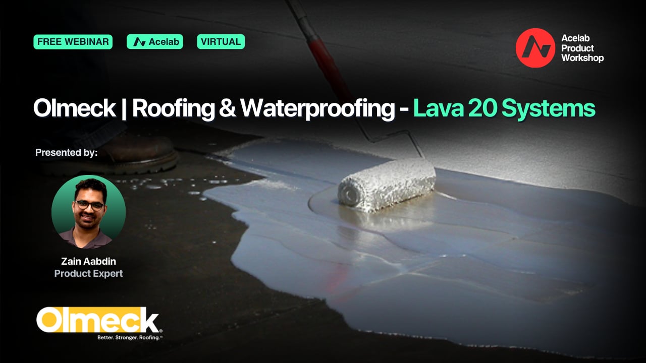 Olmeck | Roofing & Waterproofing - Lava 20 Systems webinar cover