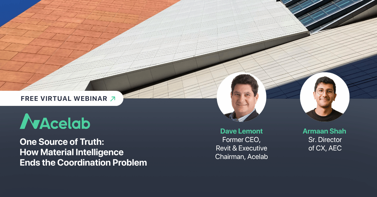 One Source of Truth: How Material Intelligence Ends the Coordination Problem webinar cover