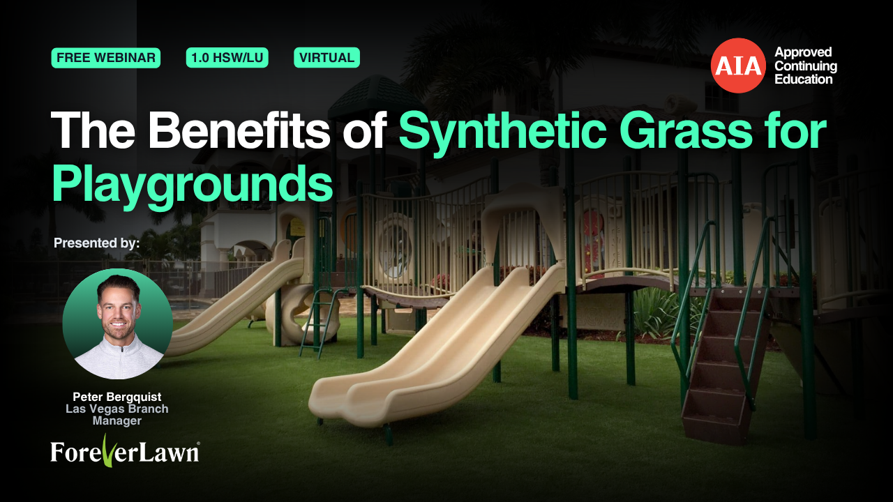The Benefits of Synthetic Grass for Playgrounds webinar cover