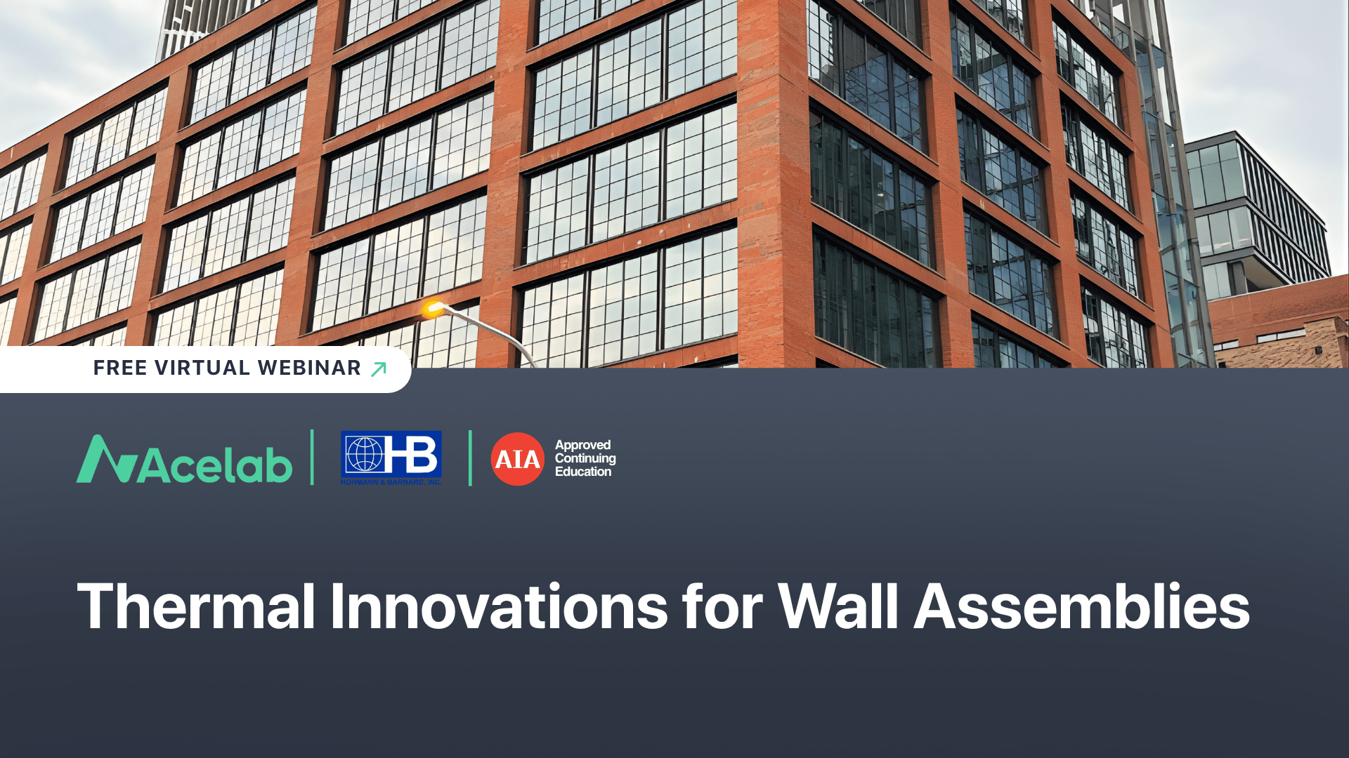 Thermal Innovations for Wall Assemblies webinar cover