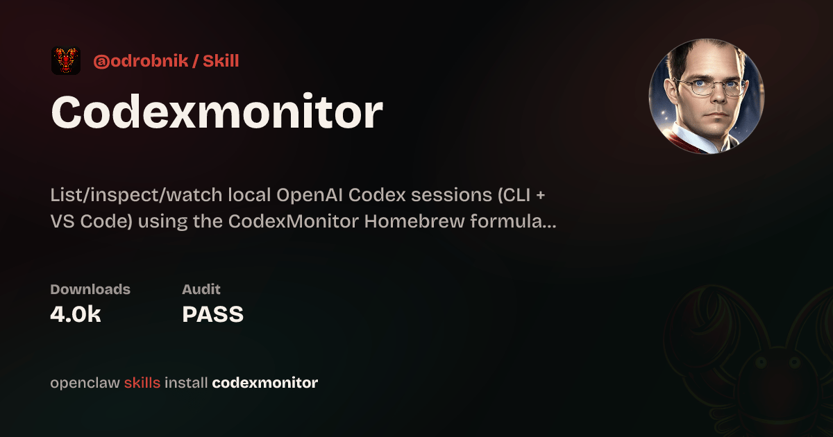 CodexMonitor on ClawHub