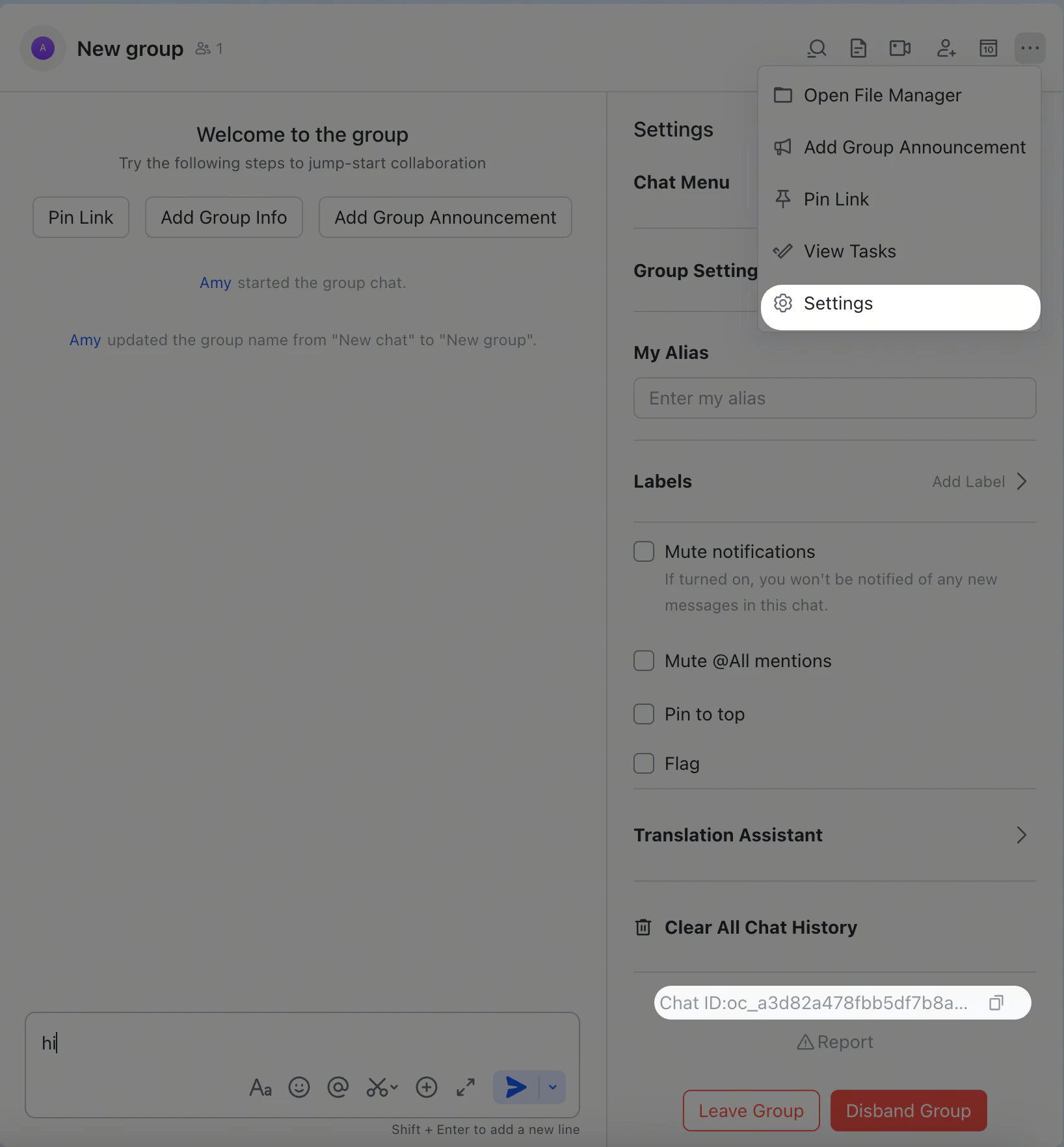 Get Group ID
