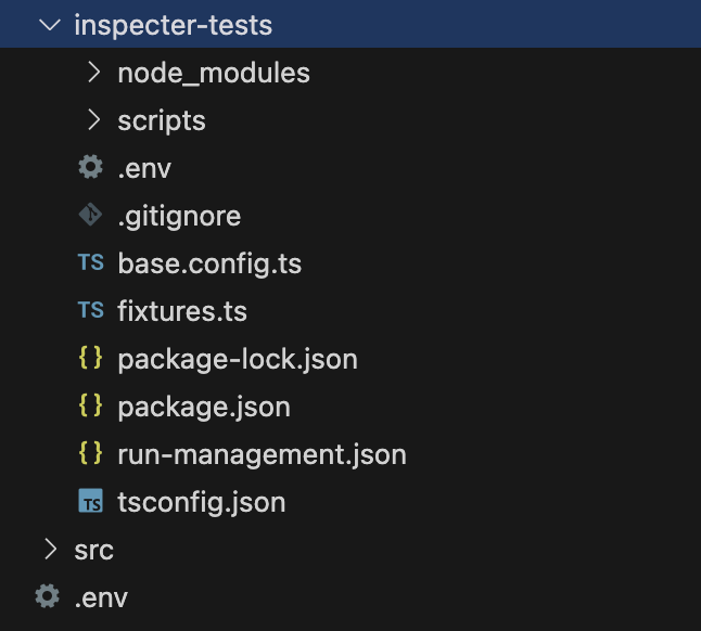 Project folder structure