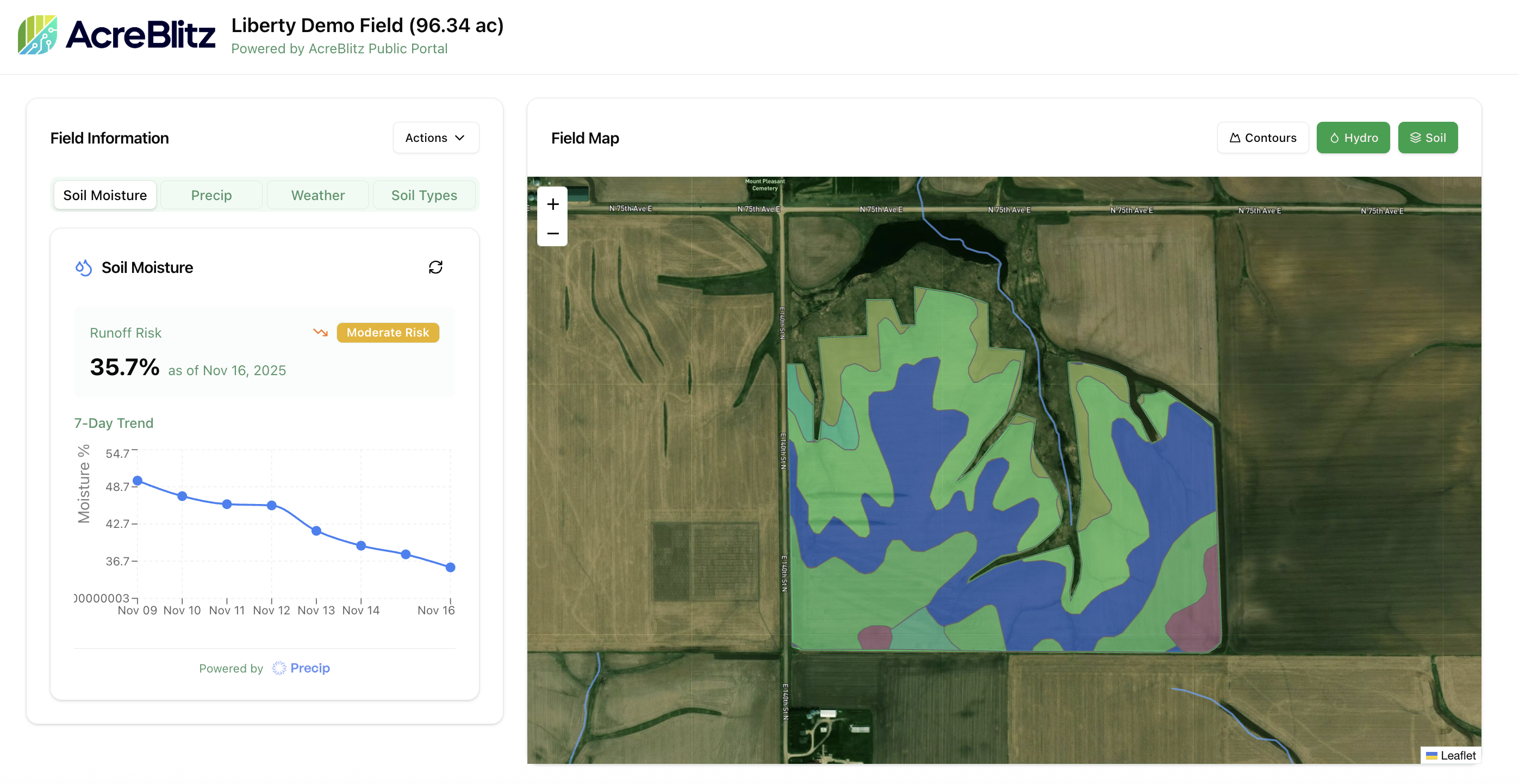 White-labeled portal landing page