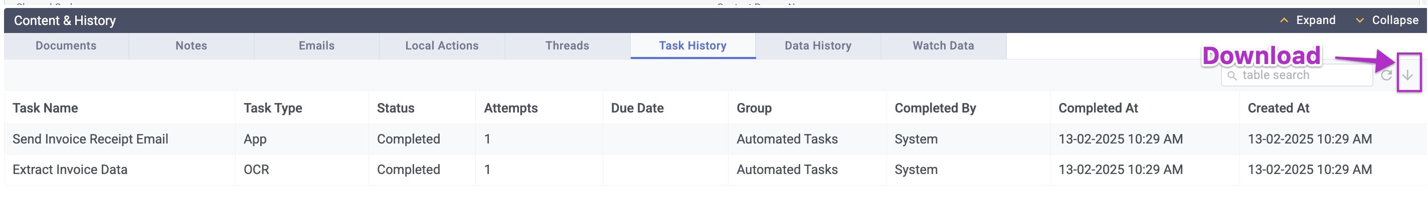 TMB27 Task History Download Jp
