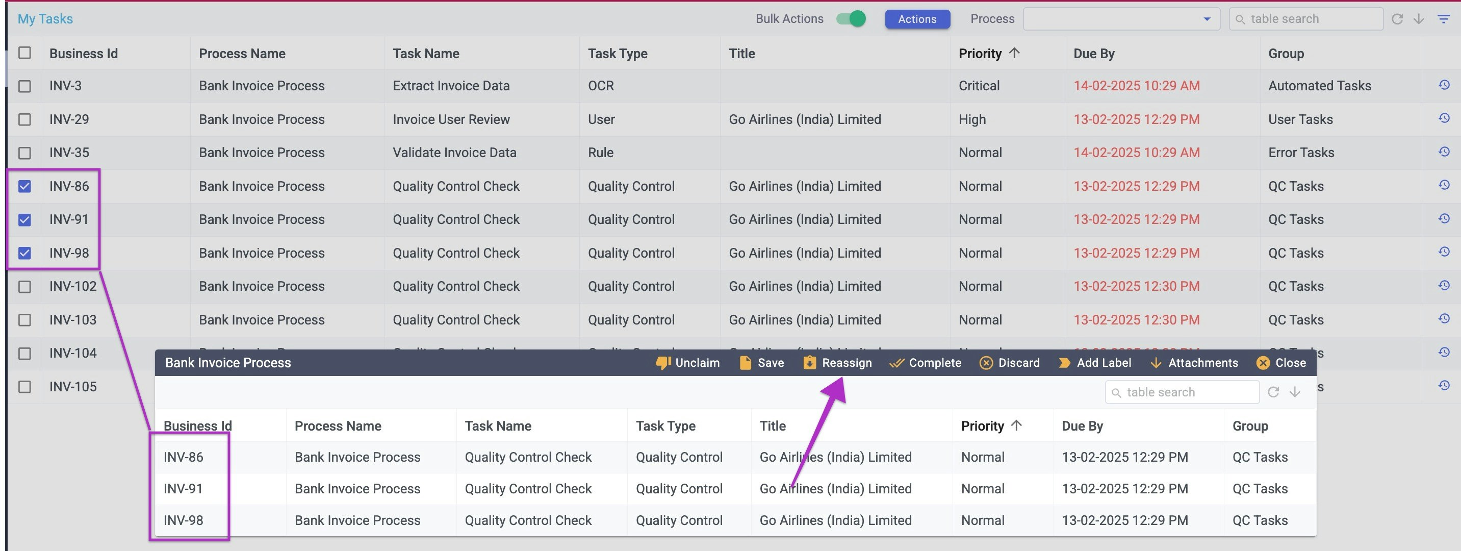 TMB41 Bulk Reassign Jp