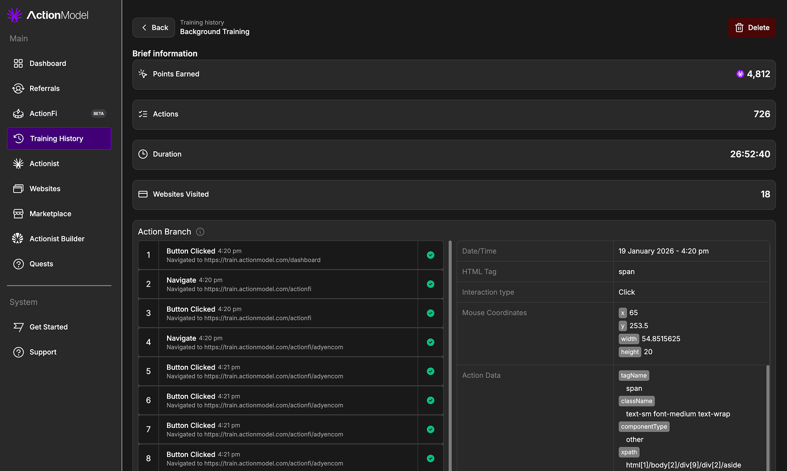 Extend Session Model Browser Extension Overview - Action Model - Docs