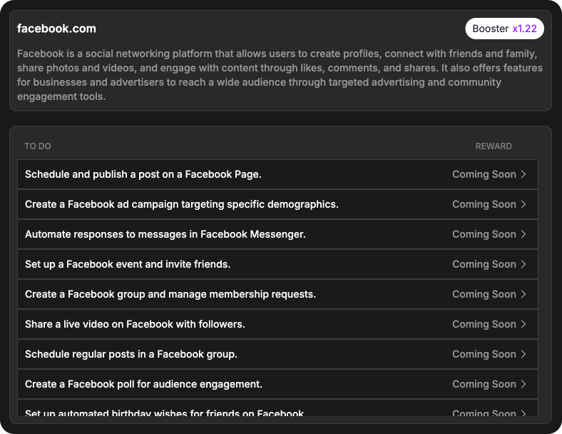 Regular Facebook low bounty details