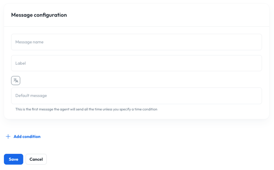 Create Message: First Agent Tutorial Guide