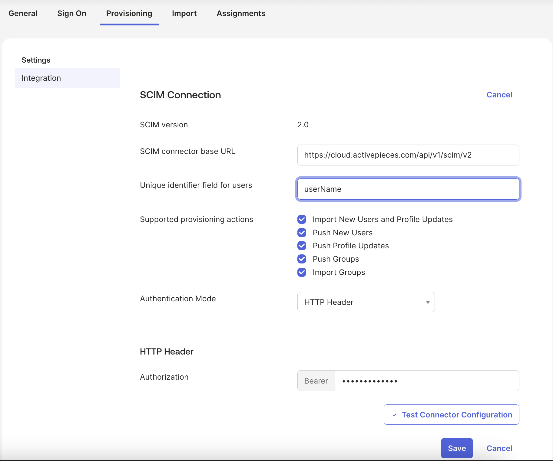 Okta SCIM Connection Image