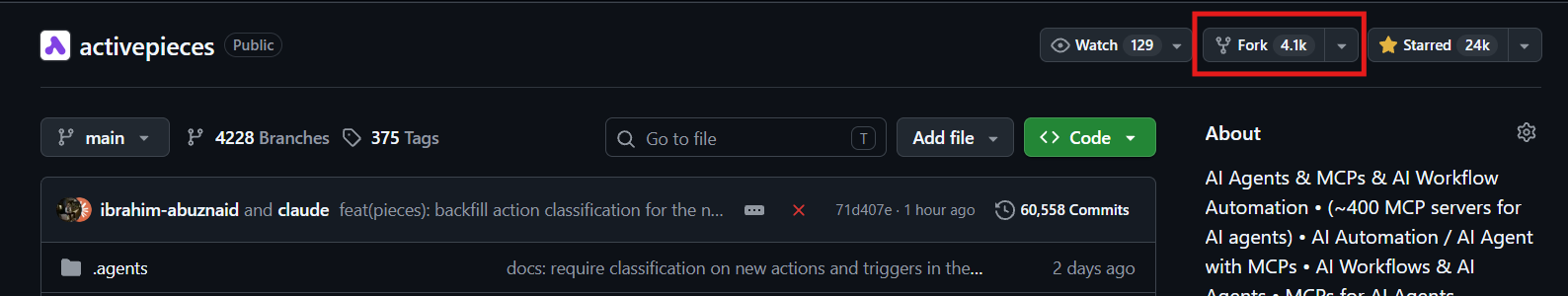 Fork Repository