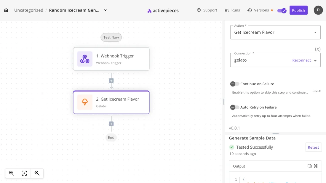 Create Action - Activepieces