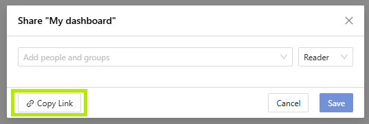 Copy link from share
popup