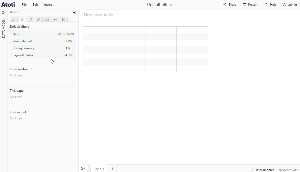 Hide default
filters