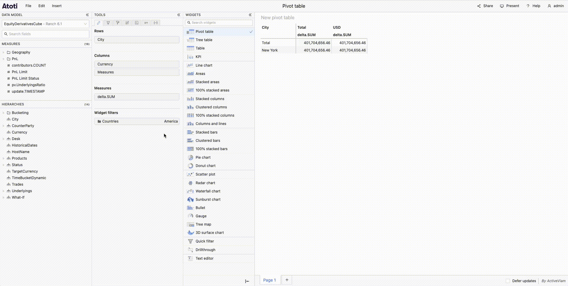 Change a filter
folder