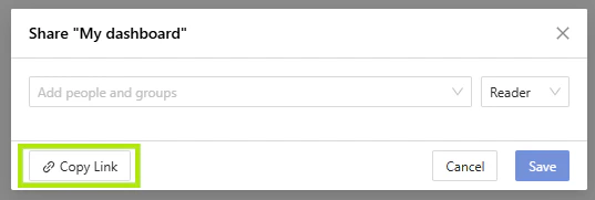Copy link from share
popup