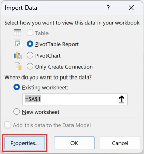 Accessing Connection Properties