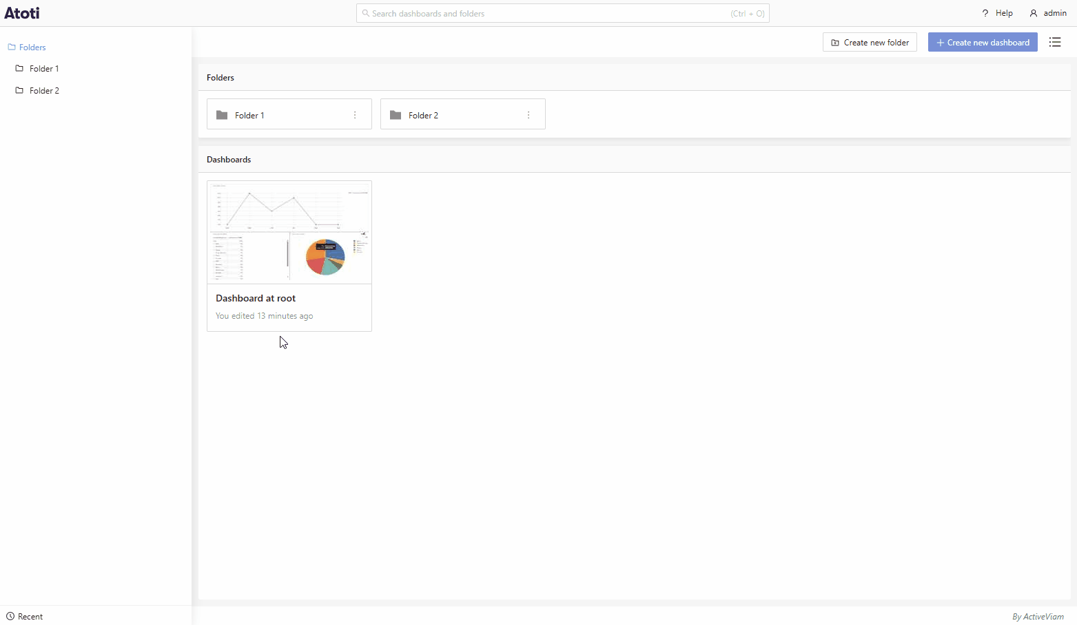Move dashboard menu
item