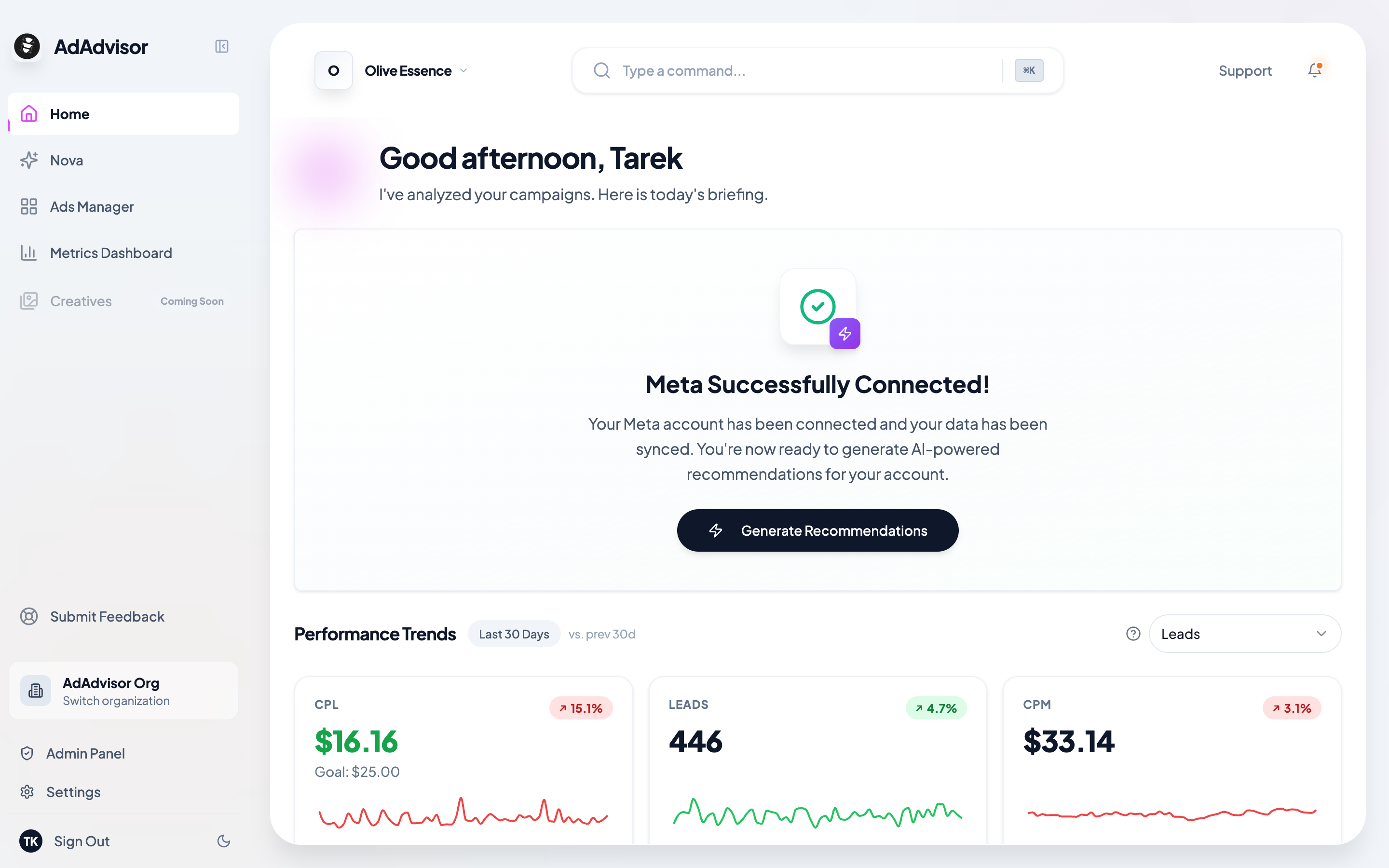 Generate Recommendations