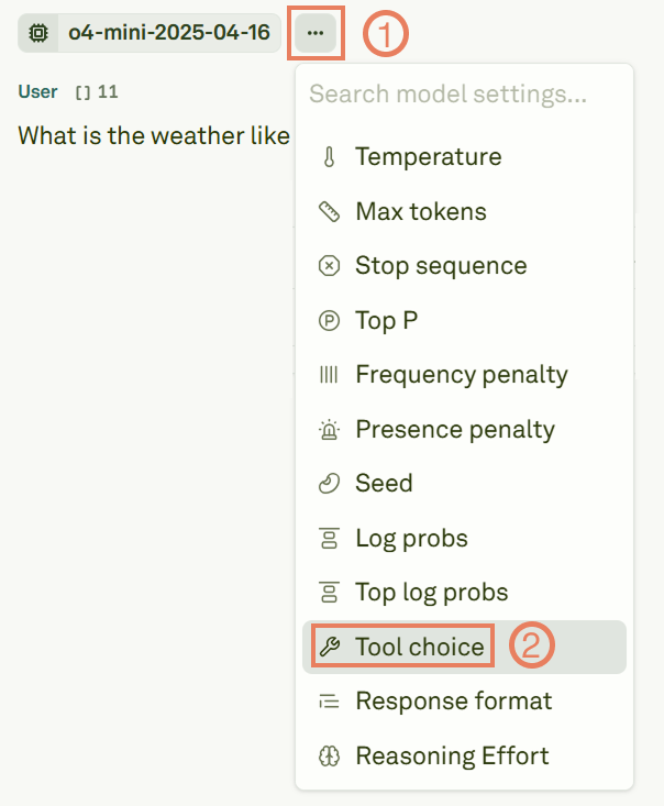 Enabling tool choice Enabling tool choice