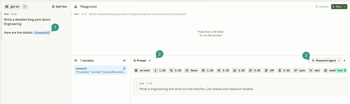 Selecting a prompt as variable source Selecting a prompt as variable source