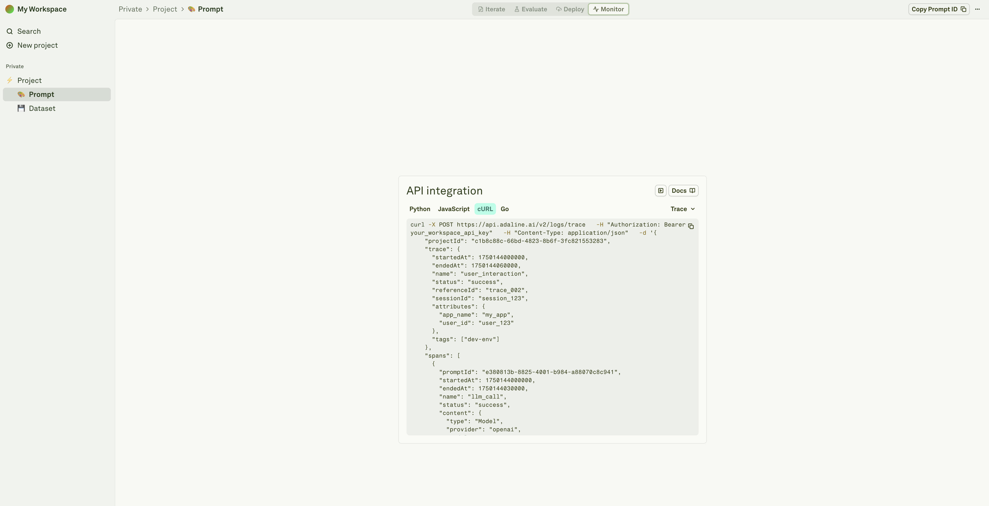 Get Prompt ID Get Prompt ID