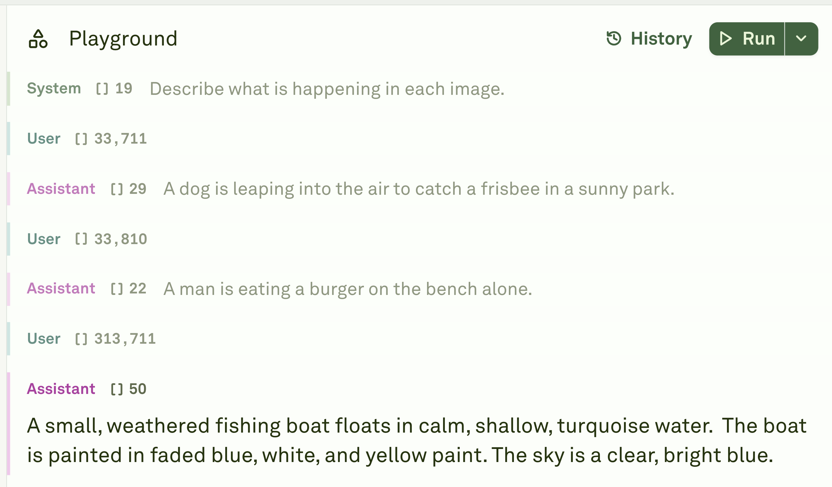 Messages Role Messages role