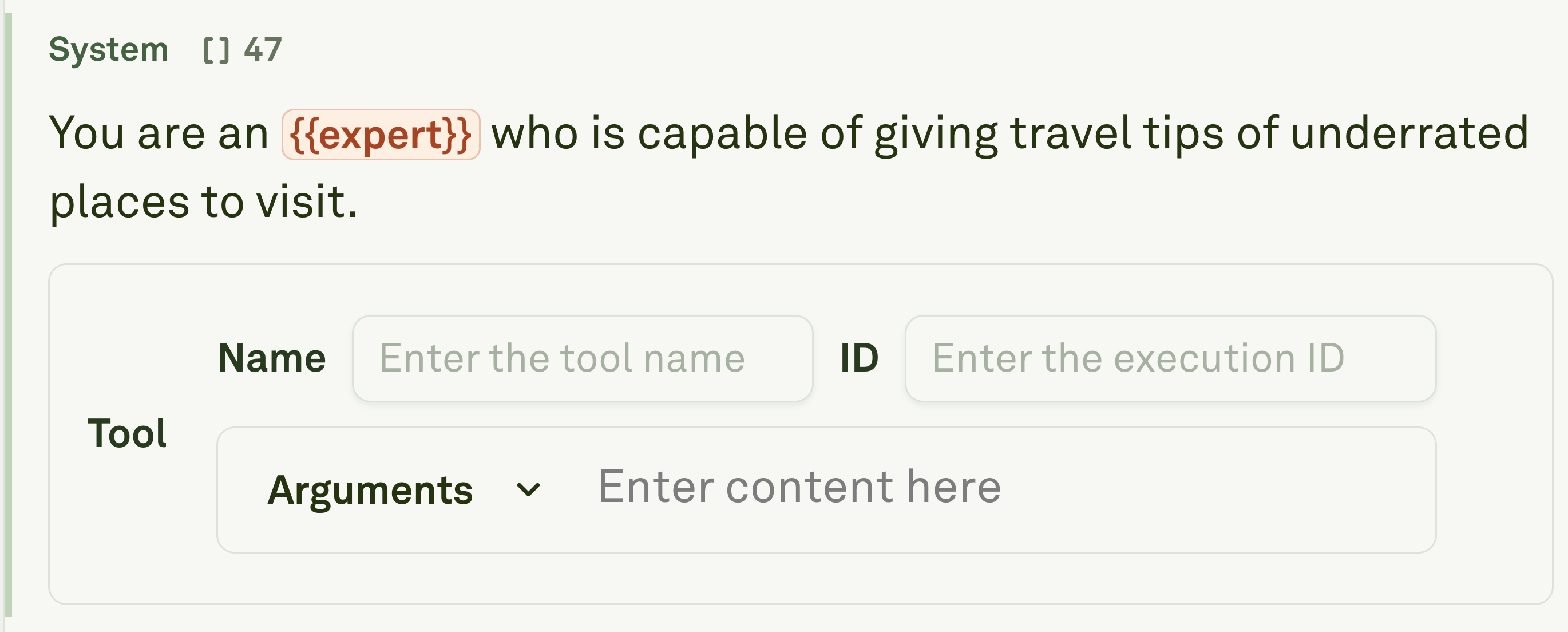 Messages Role Messages role