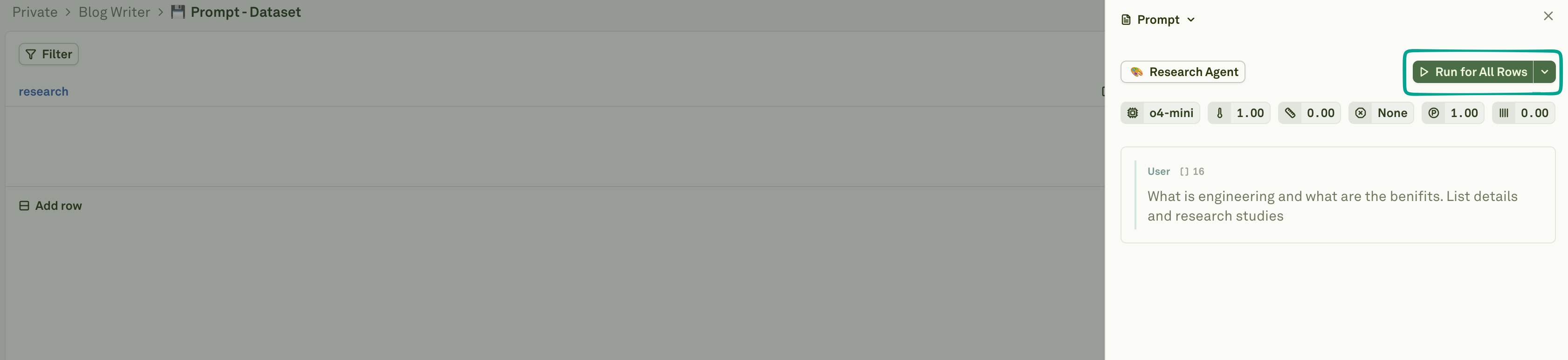 Running dynamic columns Running dynamic columns