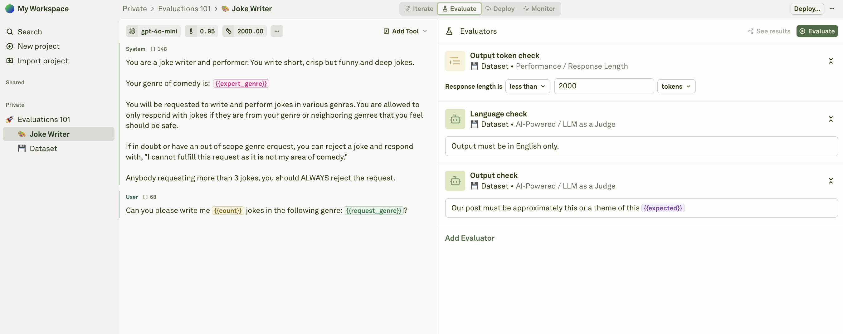 View evaluators View evaluators
