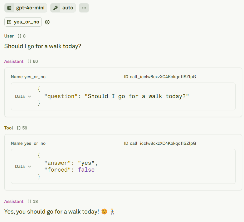 Tool's fields to fill in in Adaline Tool's fields to fill in in Adaline