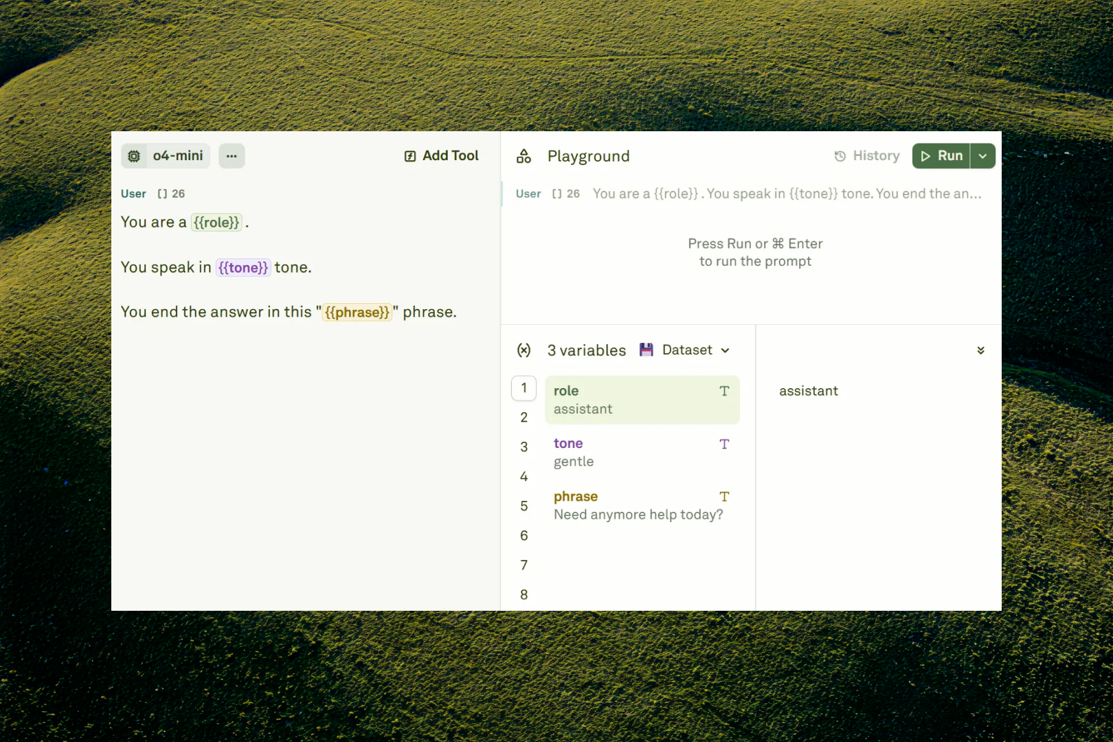 Defining the content of a variable Defining the content of a variable