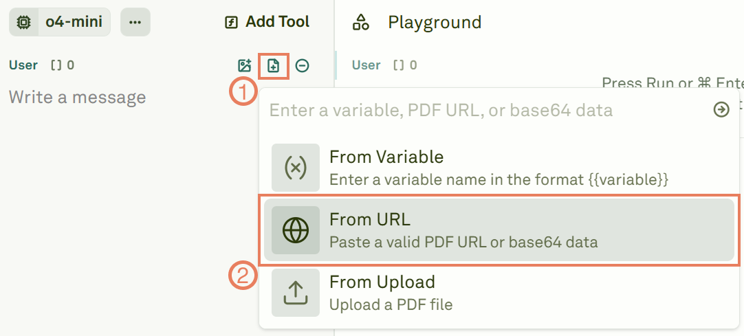 Adding a PDF variable Adding a PDF variable