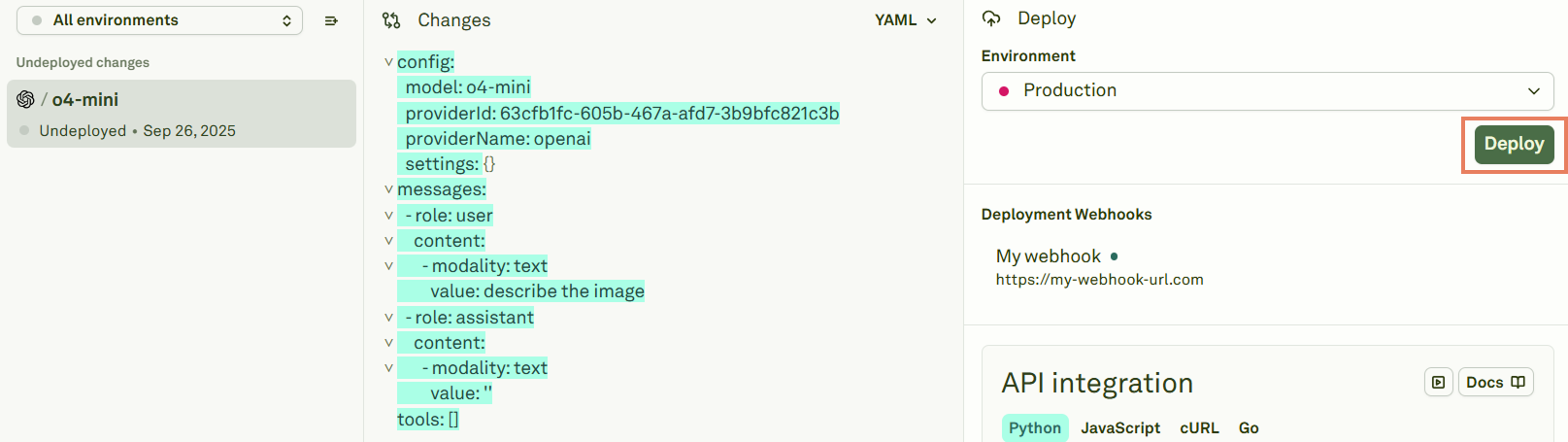 How to actually deploy a prompt in Adaline How to actually deploy a prompt in Adaline
