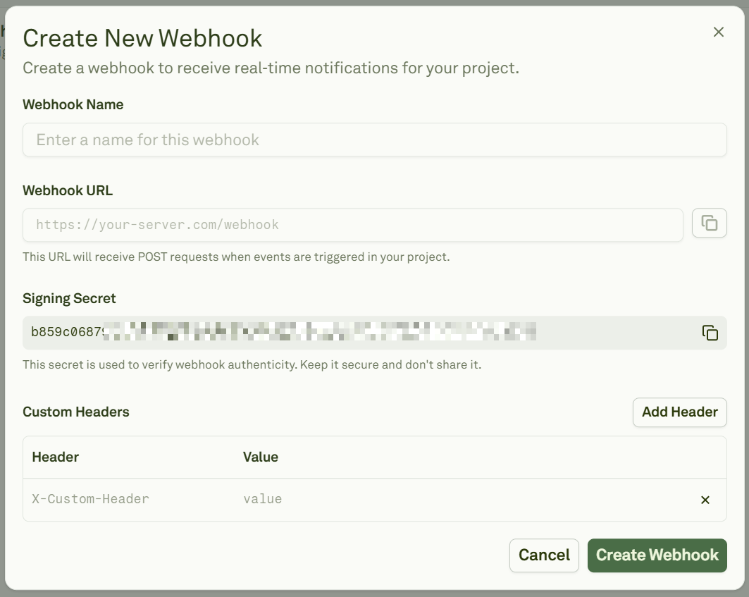 Configure Webhooks in Adaline Configure Webhooks in Adaline